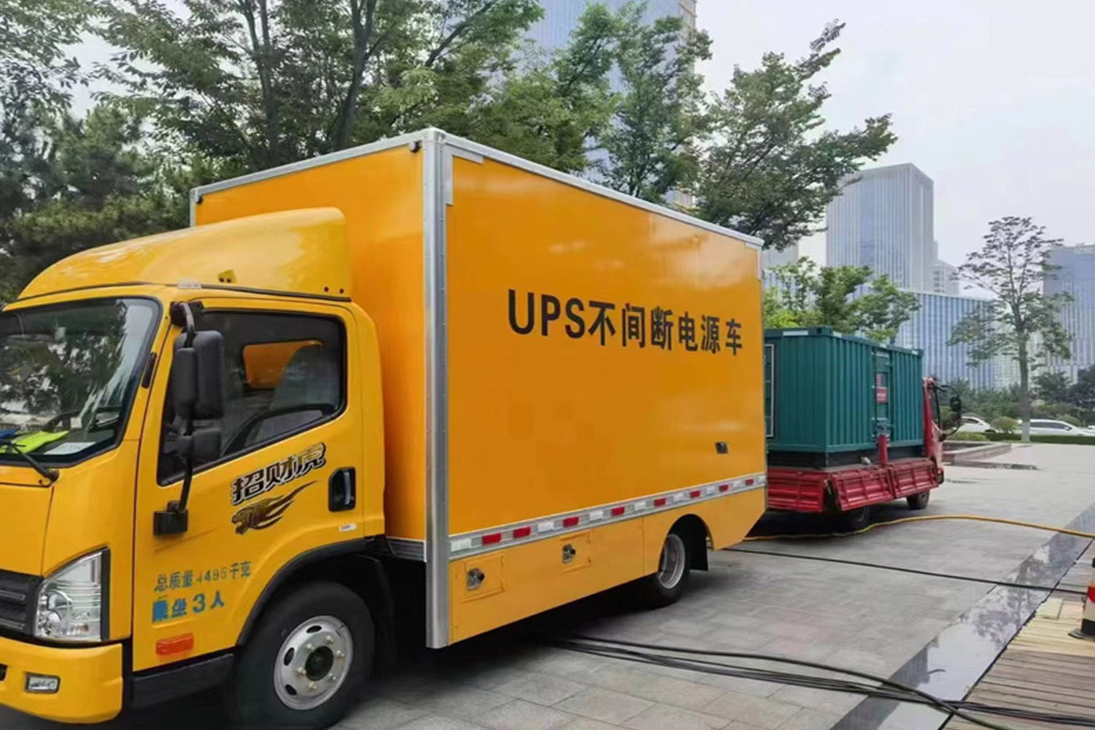 安康发电机租赁施工现场