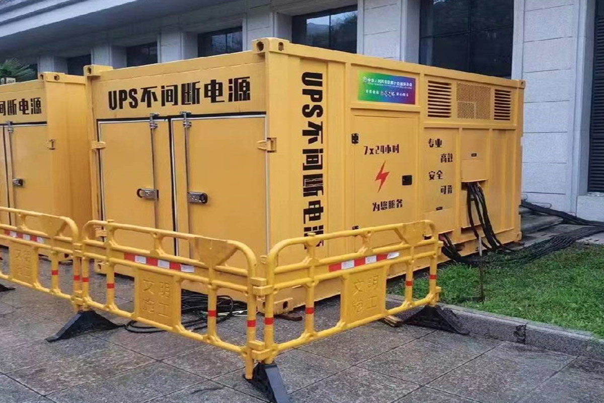 安康发电机租赁施工现场