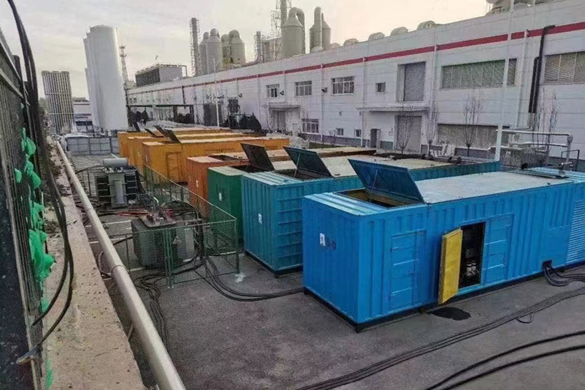安康发电机租赁施工现场